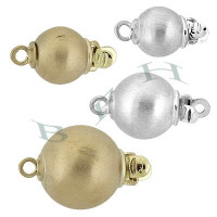 14K Mat Ball Clasps 24228-14K