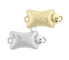 14K Mat Bead Clasps 24251-14K