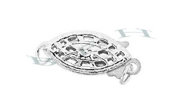 Ss Filigree Fish Hook 14mm Clasp 24790-Ss