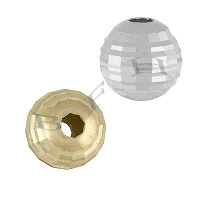 14k Mirror Bee Hive Beads Findings 24843-14k