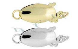 14K Solid Fish Hook 14mm Clasps 2520-14K