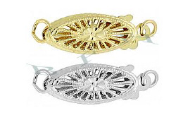 14K Filigree Fish Hook 15mm Clasps 2521-14K