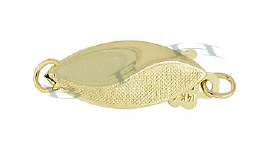 14K Fancy Fish Hook 16mm Clasps 2532-14K