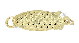 14K Fancy Fish Hook 16mm Clasps 2536-14K