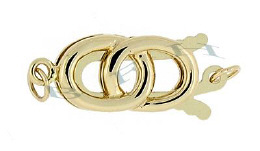 14K Fancy Fish Hook Clasps 2585-14K