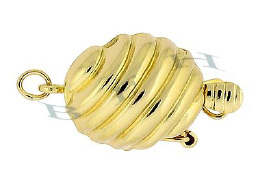 14K Fancy Oval Clasp With Safety 2610-14K