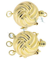 14K Multi-Strand Round Clasp With Safety 2619-14K
