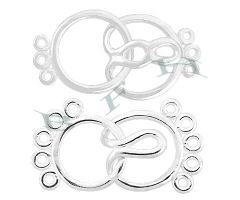 Ss Multi-Strand Hook And Eye Clasp 26331-Ss