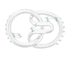 Ss Multi-Strand Hook And Eye Clasp 26332-Ss 