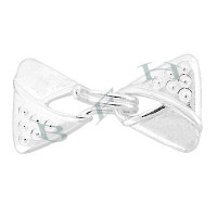 Ss 22mm 3 Strands Hook And Eye Clasp 26334-Ss