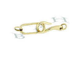 14K Hook And Eye Clasps 2636-14K