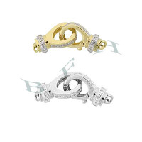 14K Diamond Lobster Clasps 26570-14K