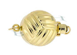 14K Multi-Strand Fancy Round Clasp 2702-14K