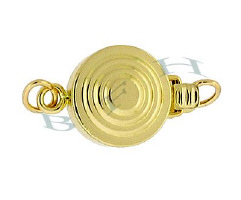 14K Multi-Strand Water Ripple 8mm Clasp 2736-14K
