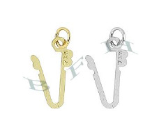 14K Fish Hook Clasp Tongues 2786-14K