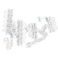 Ss Crystal Adjustable Bar Clasp 27873-Ss