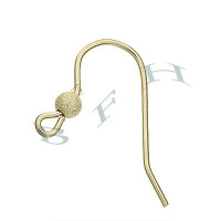 Gold-Filled 3mm Star Dust Ball Earwire Earring 27925-GF