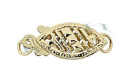 14K Filigree Fish Hook 16mm Clasps 27941-14K