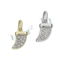 14K Diamonds Tusk Charms 28036-14K