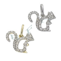 14K Diamonds Squirrel Charms 28052-14K