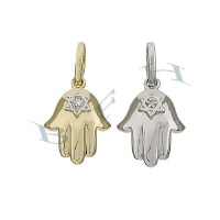 14K Diamonds Hamsa Charms Style (C) 28090-14K