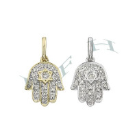 14K Diamonds Hamsa Charms Style (C) 28139-14K