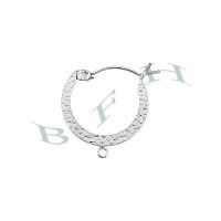 Sterling Silver 19mm 1 Ring Hoop Earrings 28666-Ss