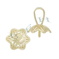 18K Fancy Pendant Pearl Drops