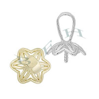 14K 7.6mm Fluted Pearl Drop 28797-14K