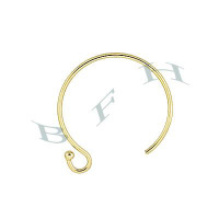 Gold-Filled 1.25mm Ball Tip Hoop Earwire Earring 28909-GF