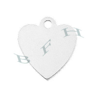 Ss Heart Charms 12207-Ss