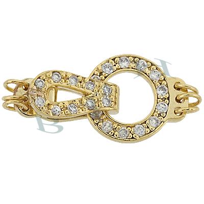 Vermeil Cubic Zirconia Clasps