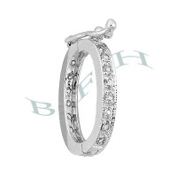 Rhodium Sterling Silver Shortener 29208-Ss