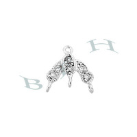 Rhodium Chandelier Earring Connector 29216-Ss