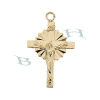 Gold-Filled Crucifix 30mm Charms 29238-GF
