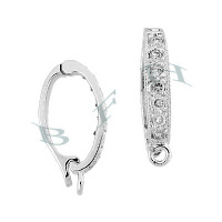 Rhodium Sterling Silver Enhancer 29375-Ss