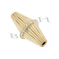 Gold-Filled Corrugated Bicone Bead 29943-GF