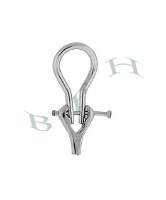 Platinum Omega Back Earnuts