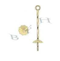 14K 4.5mm Long Stem Pearl Drop 3852-14K