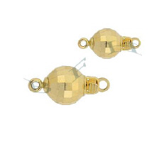 14KY Mirror Ball Clasps 3877-14KY