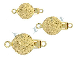 14KY Lazer Ball Clasps 3879-14K