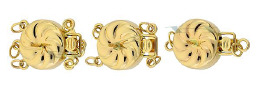 14K Multi-Strand Fan Round 11mm Clasp 3896-14K