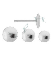 Ss Pearl Stud Earrings With No Peg 3999-Ss