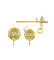 14K Pearl Earring With Jumpring 4000-14K