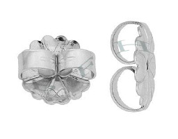 Ss 10mm Earring Jumbo Friction Earnuts 4025-Ss
