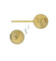 14K Mat Ball Earring 4030-14K