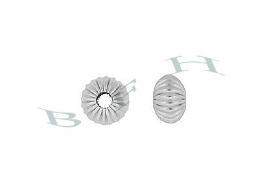 Ss Corrugated Saucer Bead 4263
