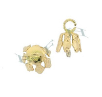 14K 5mm Filigree Heavy Pearl Drop 4271-14K