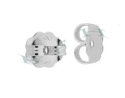 Ss 6mm Earring Friction Earnuts 4303-Ss
