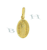 14K Quadalupe Mary Charms 4377-14K